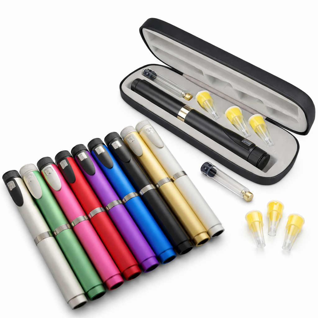 v2 Reusable Peptide Pen With 2 Sterile Cartridges and Black Case